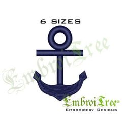 nautical chic-mini anchor embroidery design