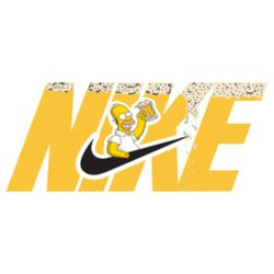 optimized homer simpson x nike collaboration logo-a perfect blend of pop culture and sportswear