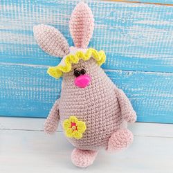 bunny crochet pattern, crochet rabbit  pattern, easter decoration ideas