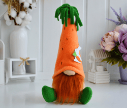 scandinavian carrot easter gnome