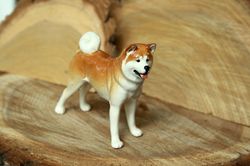 figurine akita inu dog porcelain statuette