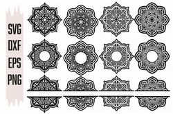 bundle mandala svg files, digital download, 12 designs