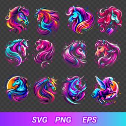 collection pony, designs t-shirt, download svg, png, eps, set pony, digital art