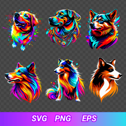 collection dogs download svg, png, dogs designs t-shirt, set dogs digital