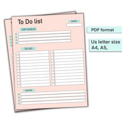 to do list printable, to do list, daily to do list, printable to do list, to do list planner, instant download, daily pl