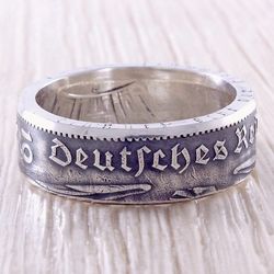 silver coin ring (germany) church