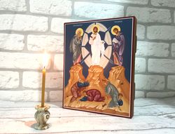 transfiguration of jesus | hand-painted icon | christian icon | orthodox icon | byzantine icon | icon on wood