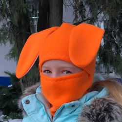 baby balaclava hat, kid's balaclavas, child's fullface mask, balaclava with years, balaclava rabbit, bunny hat, sky mask