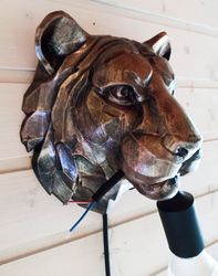 tiger head lamp wall lamp