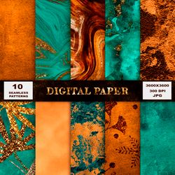grunge digital paper, scrapbooking paper, distressed textures, green digital paper, grunge textures