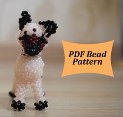 beaded dog, bead patterns, beading tutorials, beading patterns, beaded animal keychain, 3d bead patterns, beaded doll