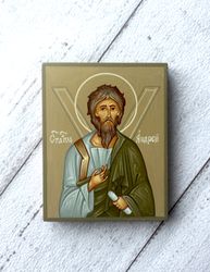 apostle andrew | hand painted icon | orthodox icon | religious icon | christian supplies | orthodox gift | holy icon