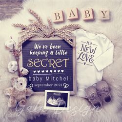 pregnancy announcement, neutral pregnancy announcement, digital pregnancy announcement, pregnancy announcement neutral,