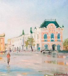 nizhny novgorod city russia cityscape original oil painting wall decor original art