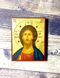 jesus christ | hand painted icon | jewelry icon | miniature icon | orthodox icon | byzantine icon | religious icon