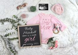 digital pregnancy announcement, girl pregnancy announcement,  pregnancy announcement girl