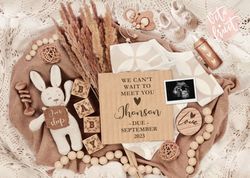 digital pregnancy announcement, social media pregnancy announcement, neutral baby announcement