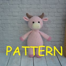 crochet cow pattern amigurumi cow tutorial