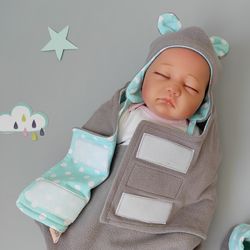 soft swaddle blanket – baby swaddle with velcro