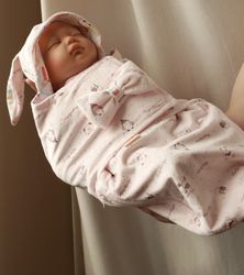 baby swaddle blanket velcro – coming home outfit baby girl