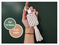 macrame pattern pdf hand sanitizer holder - simple macrame pattern tutorial