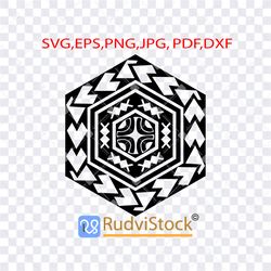 samoan patterns design. tattoo svg. polynesian samoan tribal tattoo pattern