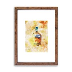 bar decor,kitchen print,watercolour drink,kitchen decor whiskey wall art,whiskey poster,whiskey art,whiskey print,gift