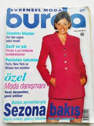 burda 8 / 1997 magazine turkish language