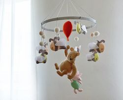 classic winnie the pooh mobile woodland baby mobile nursery baby mobile for crib winnie the pooh nursery baby cot mobile