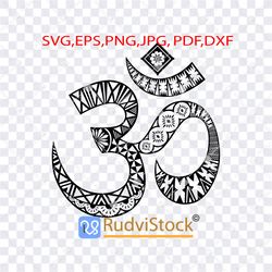 tattoo svg. fijian om yoga symbol.