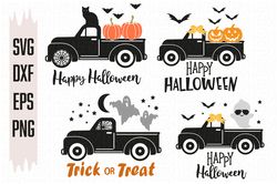 halloween truck svg, scary pumpkin truck svg, fall truck svg svg files, digital download