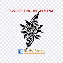 tattoo svg. polynesian samoan flowers tribal tattoo pattern