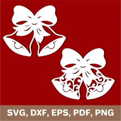 bells svg, bells template, bells dxf, bells png, bells laser cut, bells cut file, bells pdf, cricut, silhouette