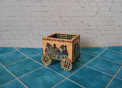 trolley for dollhouse. doll toy.the cart for the doll house.1:12 scale.