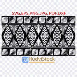 tattoo svg. polynesian tongan  border tattoo tribal pattern