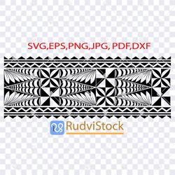 tattoo svg. polynesian tongan design seamless pattern