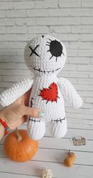 voodoo plush doll,creepy cute plush,handmade crochet voodoo doll