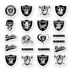 las vegas raiders logo mascot die cut vinyl decal set of 21 by 1.5in car window