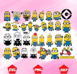 minions svg,layered files,cricut svg files,svg bundle layered files,digital download ,svg for cricut,svg,png,dxf