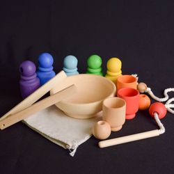 colour sorting activities for toddlers montessori rainbow toy cups and balls