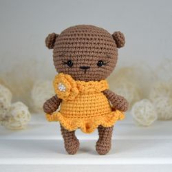 diy pdf crochet amigurumi pattern polly the bear