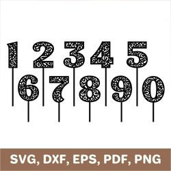 cake topper svg, shaker cake topper svg, shaker topper numbers, cake toppers template, cake topper laser cut, cricut