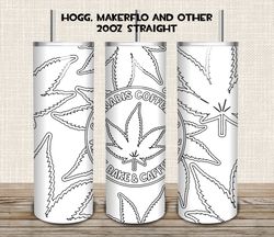 weed burst tumbler template 20oz skinny / 28