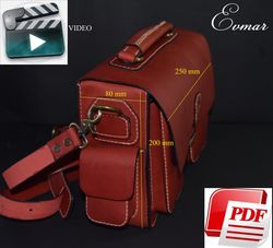 leather  bag pattern- leathercraftpattern - pdf pattern - diy