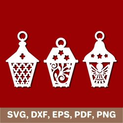 Christmas lantern svg, christmas lantern png, lantern template, lantern dxf, lantern png, lantern cut file, Cricut, SVG