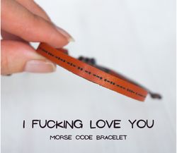 i fucking love you morse code bracelet, best friend gifts, friendship bracelet, friendship gift, female friend gift