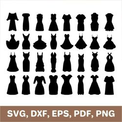 cocktail dress svg, evening dress svg, wedding dress svg, cocktail dress cutout, cocktail dress template, cricut, svg