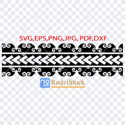 tattoo svg. maori art tattoo pattern seamless band