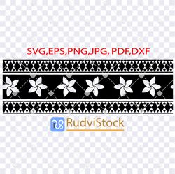 tattoo svg. polynesian tattoo tribal seamless border pattern