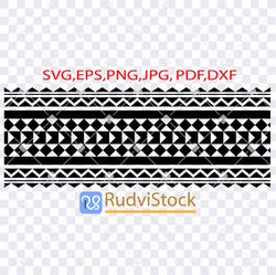 tattoo svg. samoan tattoo tribal seamless border pattern